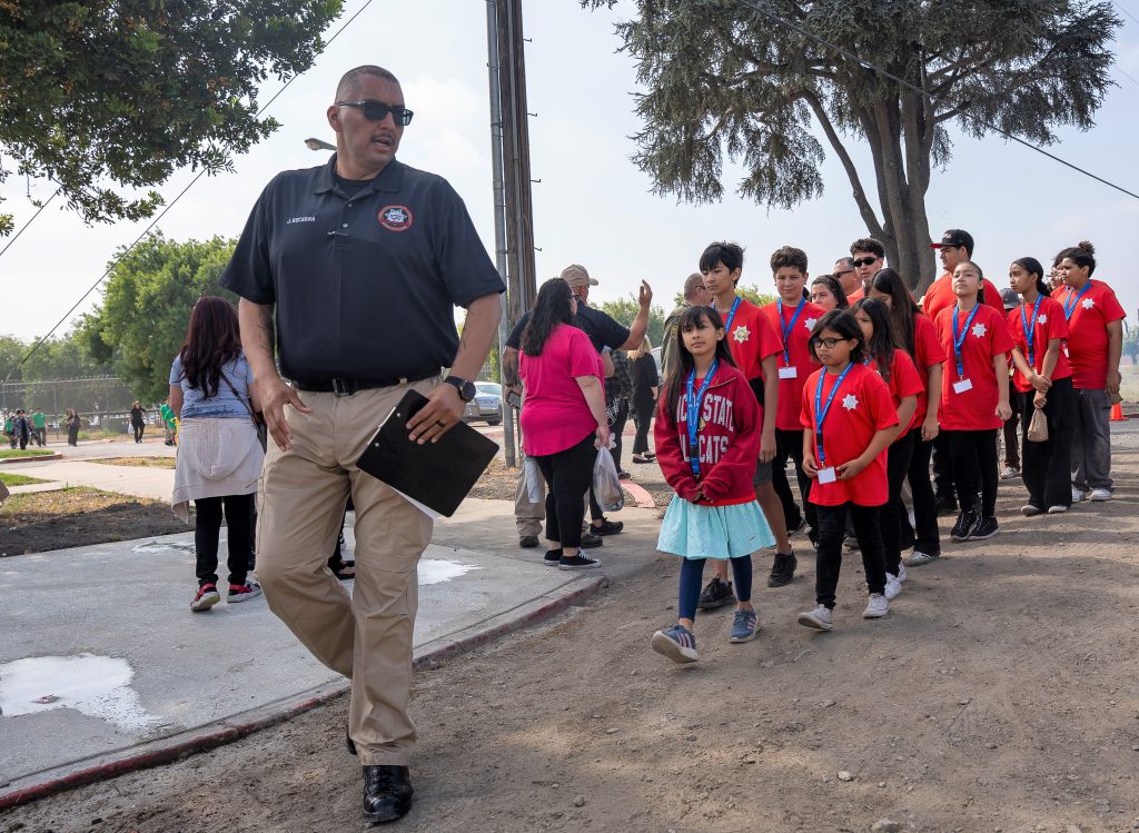 Leading a group of young children at CIM.