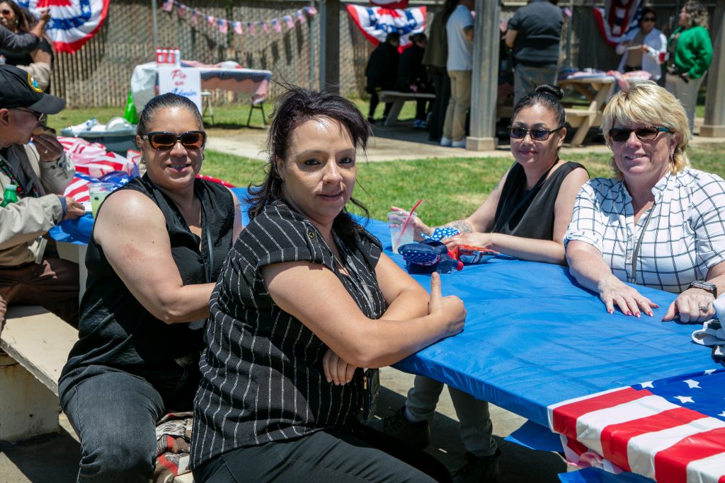 Staff at Party in the USA at CTF, a celebration for Fourth of July.