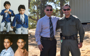 The Jauregui twin brothers, Ricardo and Ruben, as young children, teenagers and then as adults and CDCR employees.