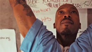 Cummings working out at North Kern State Prison.