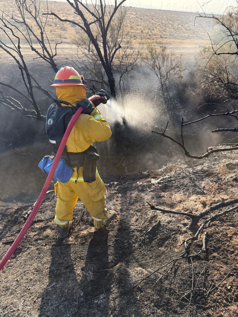 Incarcerated firefighter in drainage