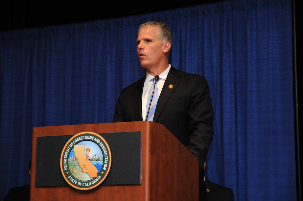 Secretary Cate at the Medal of Valor ceremony.