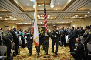 CDCR Honor Guard at 2011 Medal of Valor at the Radisson Hotel in Sacramento .