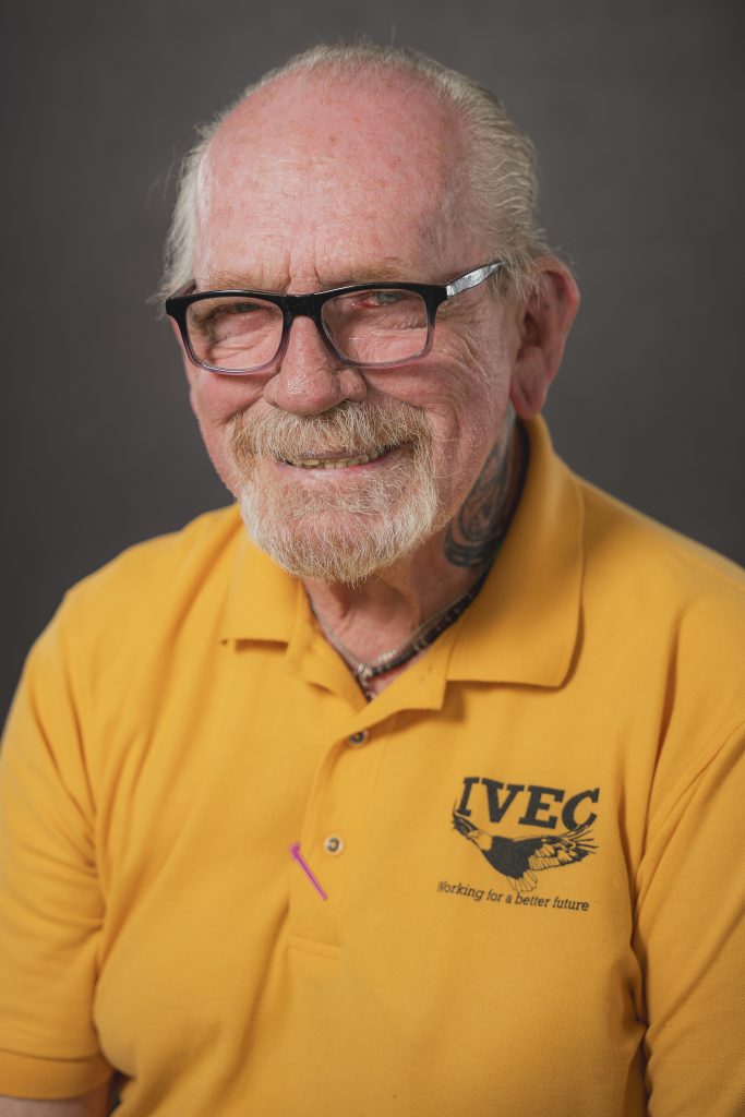 John Berge, teacher's aide at CIM, who was once incarcerated as a youth in California 50 years ago.