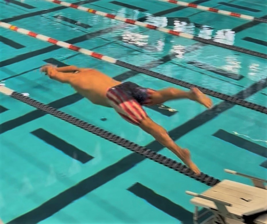 Diving at the games. 