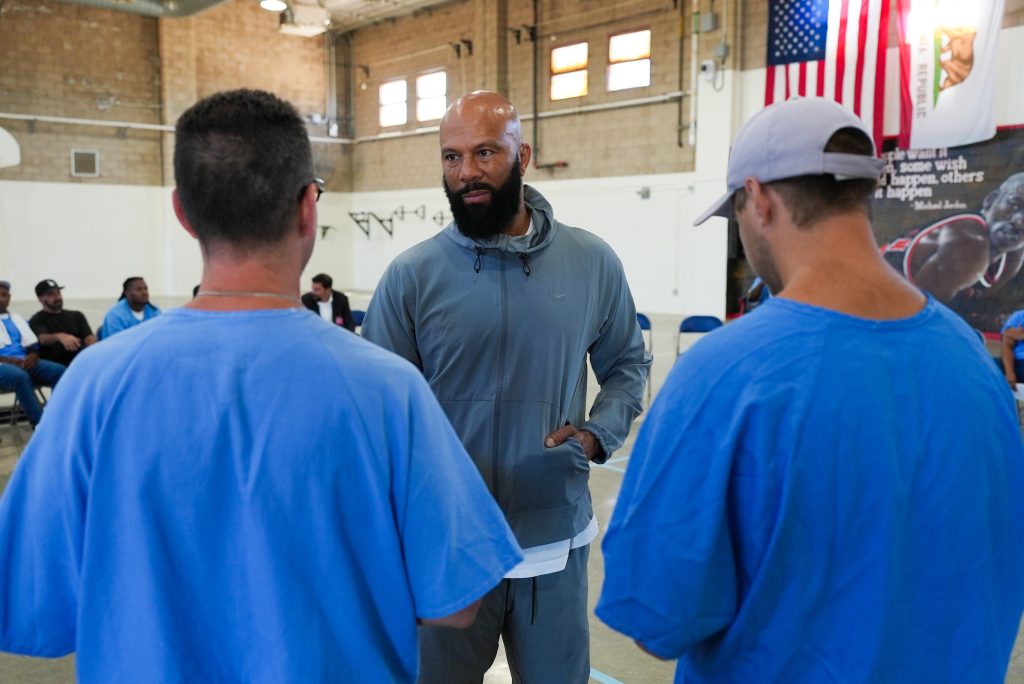 Common speaking to two incarcerated people. 