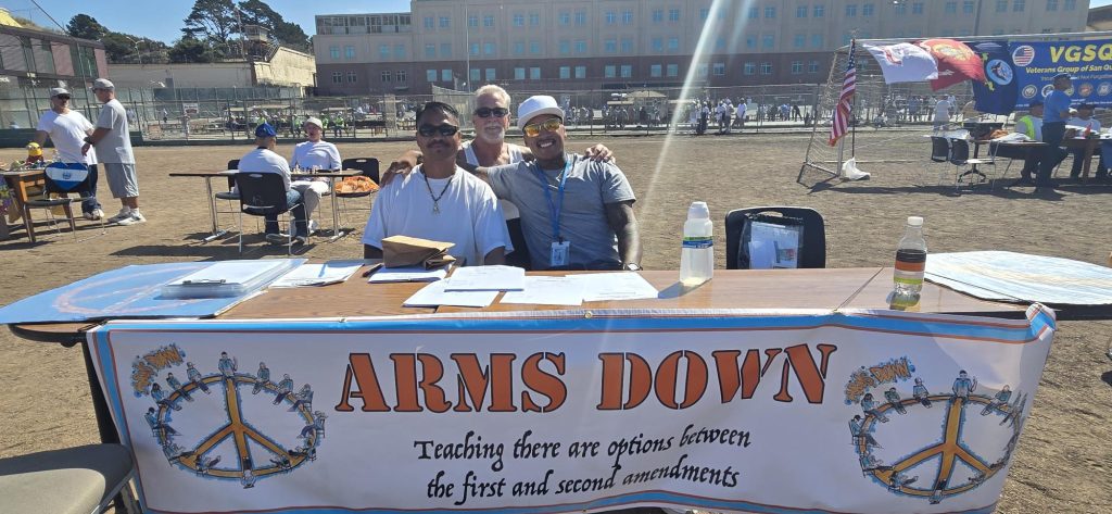 SQRC Day of Peace celebration, Arms Down table