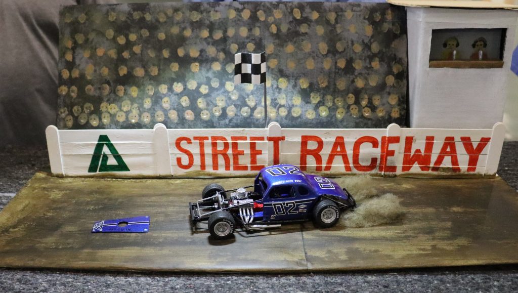 Model car of a Ford Rat Rod Racer