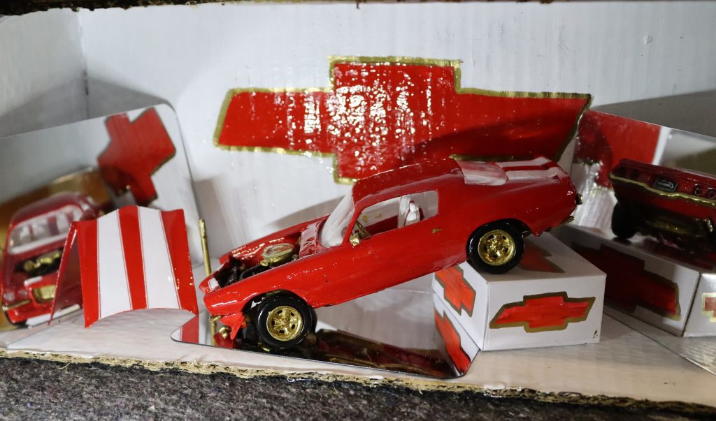 Model car of a Chevrolet Camaro