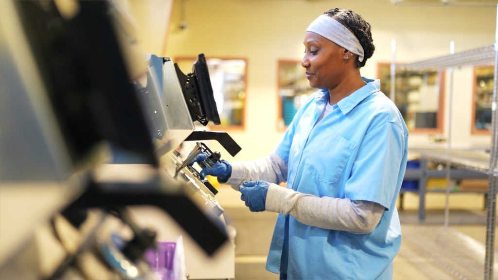 Working in the CALPIA Optical Program at CCWF in Chowchilla.