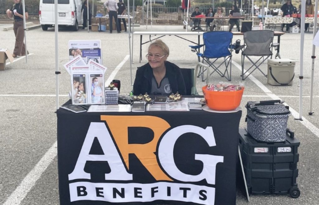 ARG benefits booth.