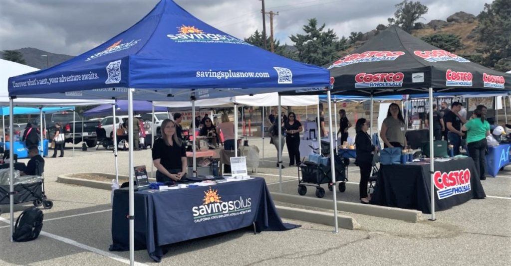 Various groups at the CCI health and wellness fair.