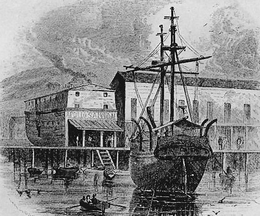 The Euphemia, a prison brig, at San Francisco.