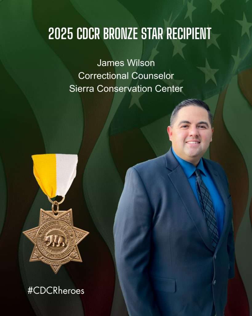 James Wilson, correctional counselor, Bronze Star 2025 recipient.