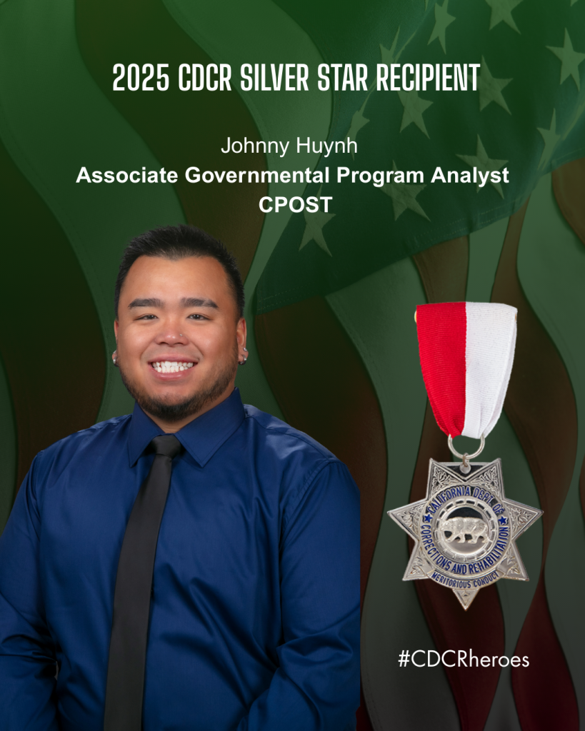 2025 Silver Star honoree, office technician Johnny Huynh