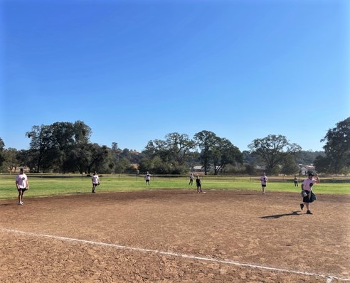 A Saturday softball tournament for Mule Creek staff and their families.
