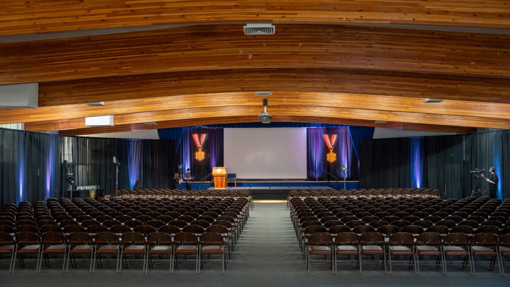 The Medal of Valor set up, September 2025 for the Weekender Digest.