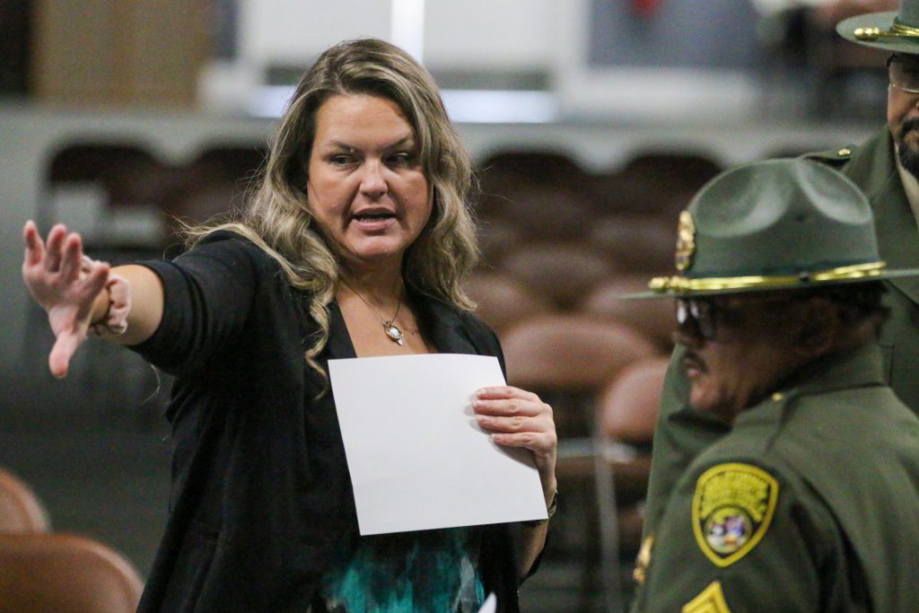 Liz Gransee with staff. 