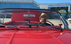 Lowriders at RJ Donovan Correctional Facility for a car show in early September 2025.