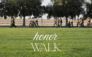 SATF Honor Walk with people at a park in honor of victims of the attacks on Sept. 11, 2001.