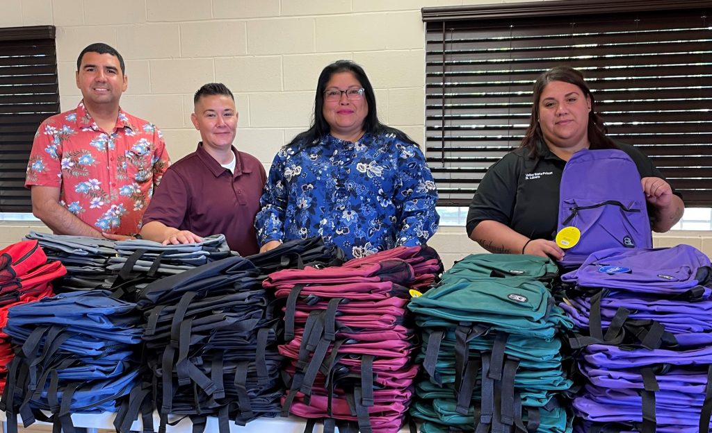 School supply drive with a local church and Valley State Prison.