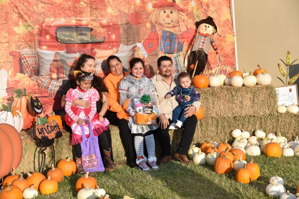 Family Halloween and harvest festival photos at Avenal State Prison for staff.