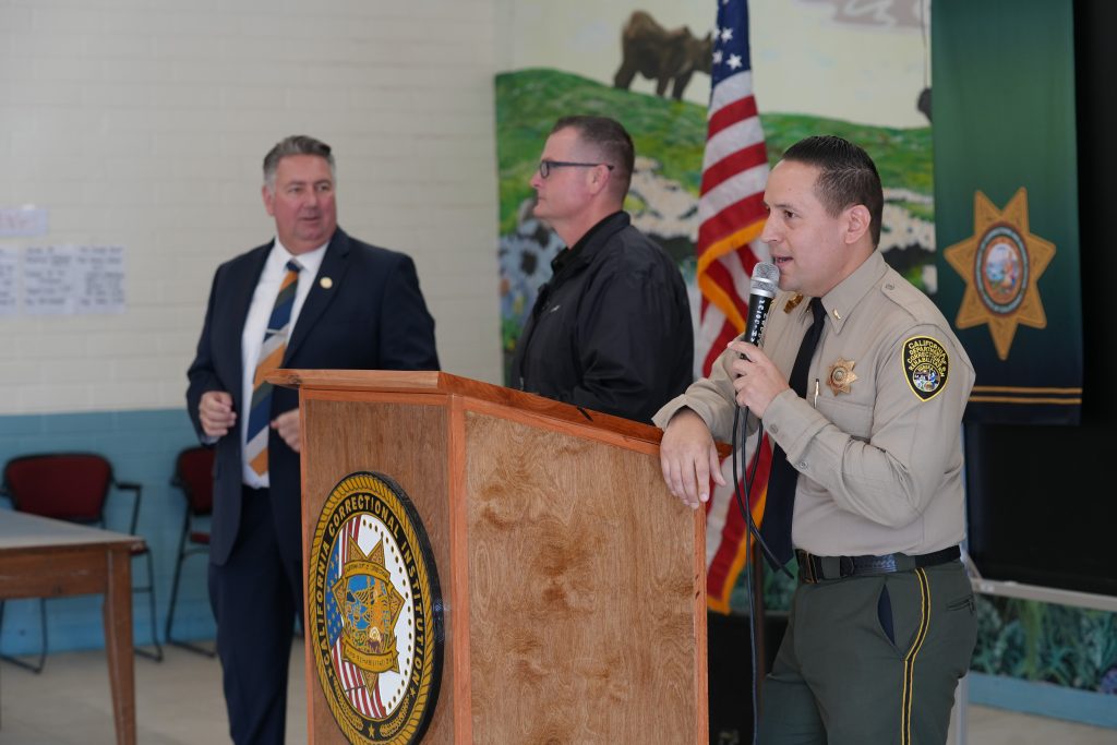 Promotional ceremony at CCI-Tehachapi.