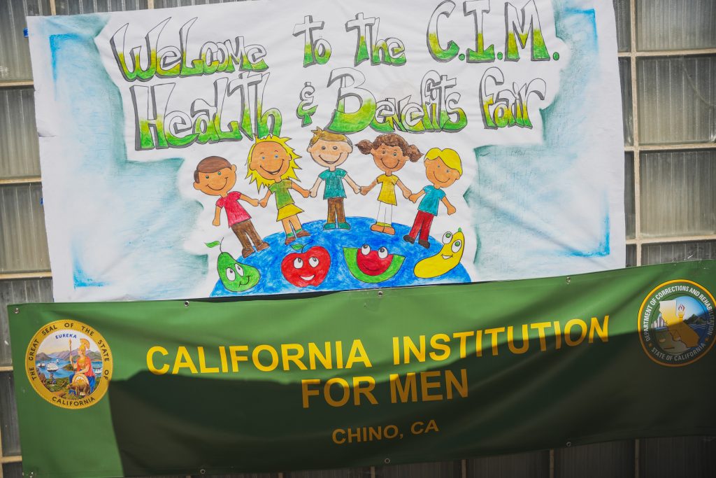 Hand drawn CIM Health and Benefits Fair sign