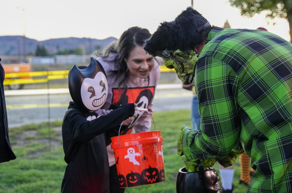 Child trick-or-treating
