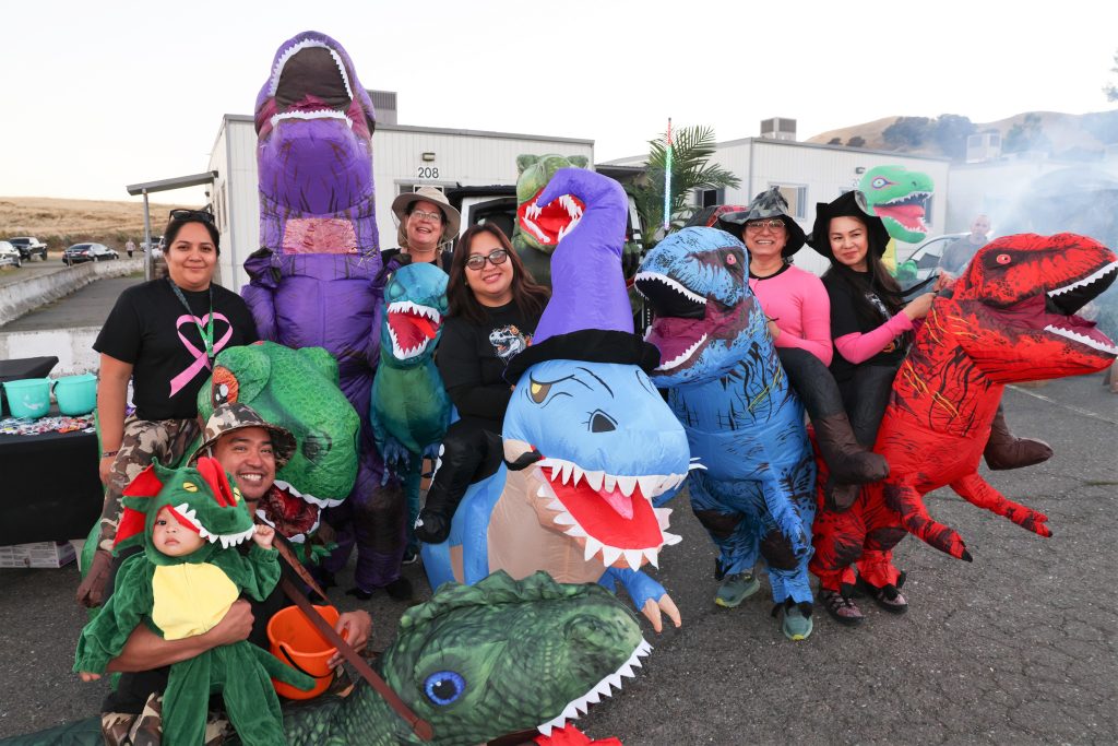 Costumes galore at the CMF, CSP-Solano trunk-or-treat Halloween and harvest festival for staff and their families, Oct. 29, 2025, in Vacaville, Calif.