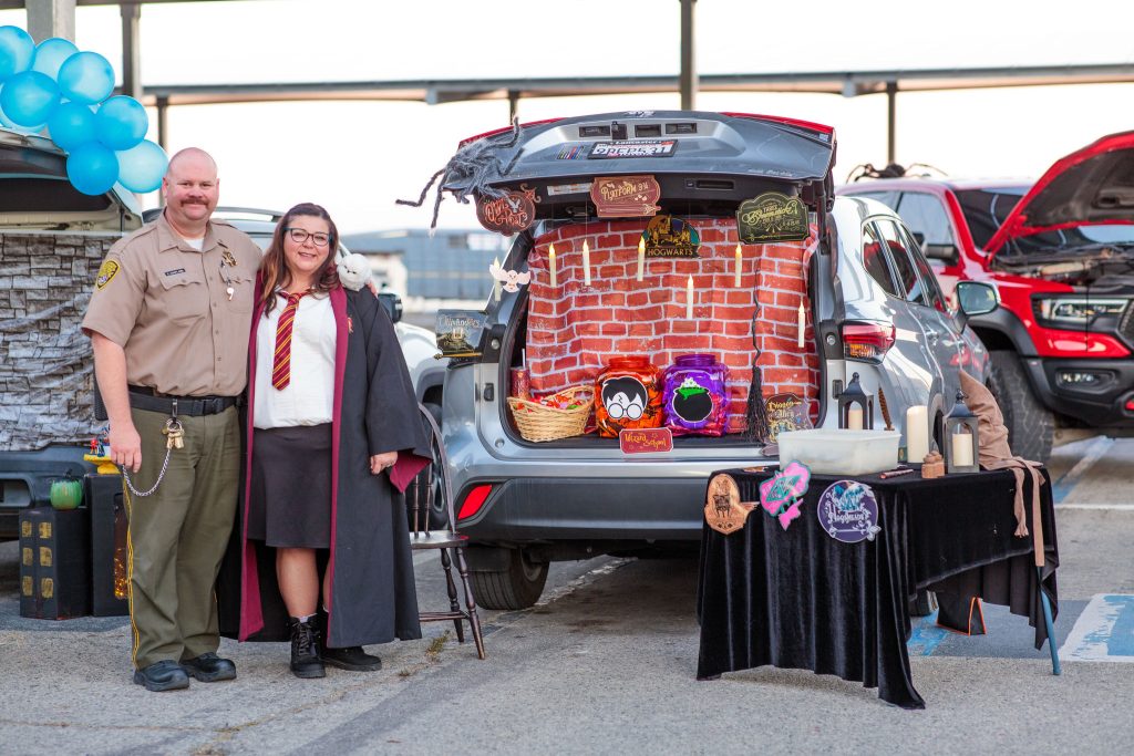 Harry Potter themed trunk.