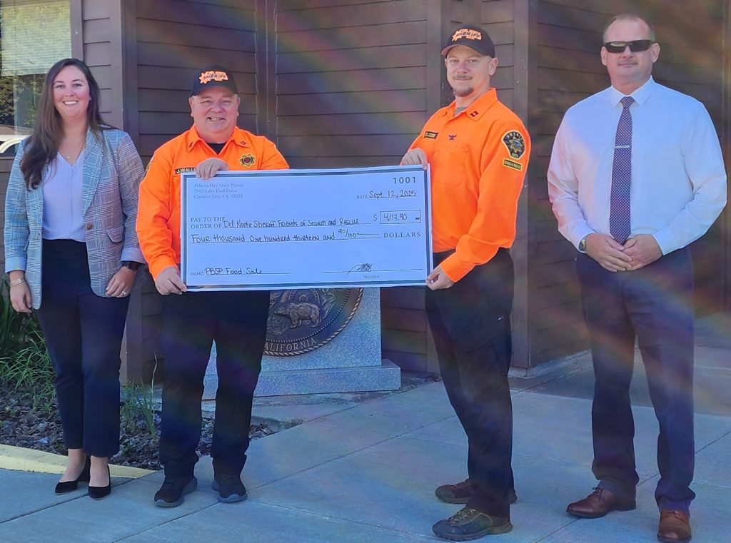 PBSP donation to the Del Norte Sheriff Search and Rescue