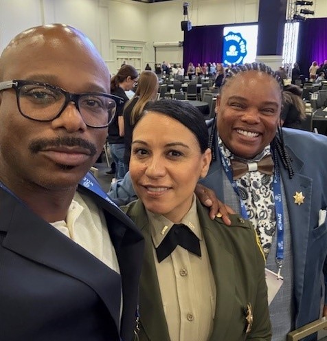 CDCR recruiters at a conference in San Diego.