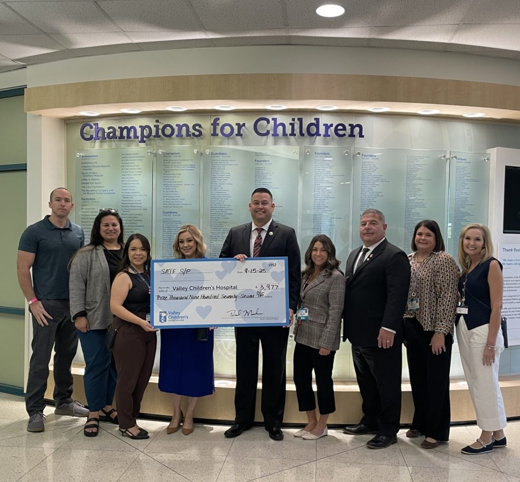 SATF presenting donation check to Valley Children's Hospital