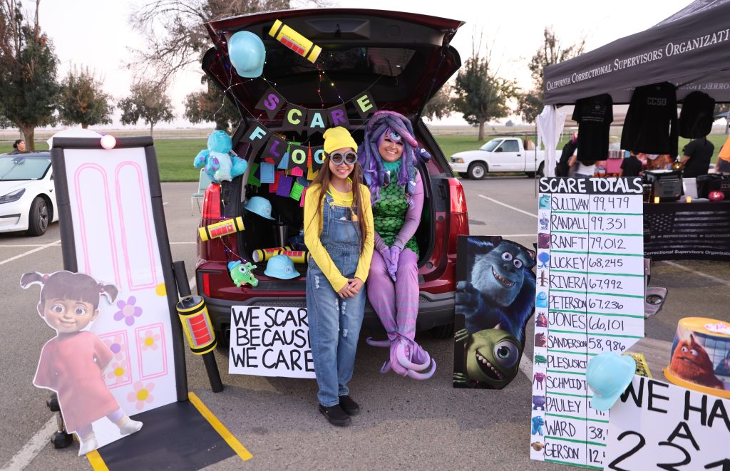 Monsters Inc. trunk at SATF harvest festival for staff and their families.