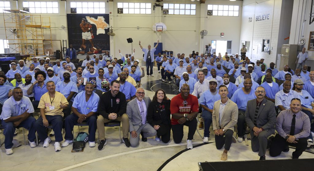 Solano prison staff, incarcerated, and 49ers Foundation.