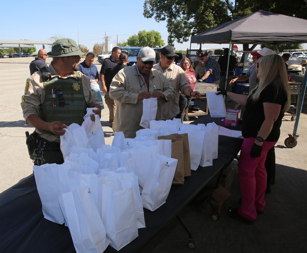 WSP officers at employee event booth