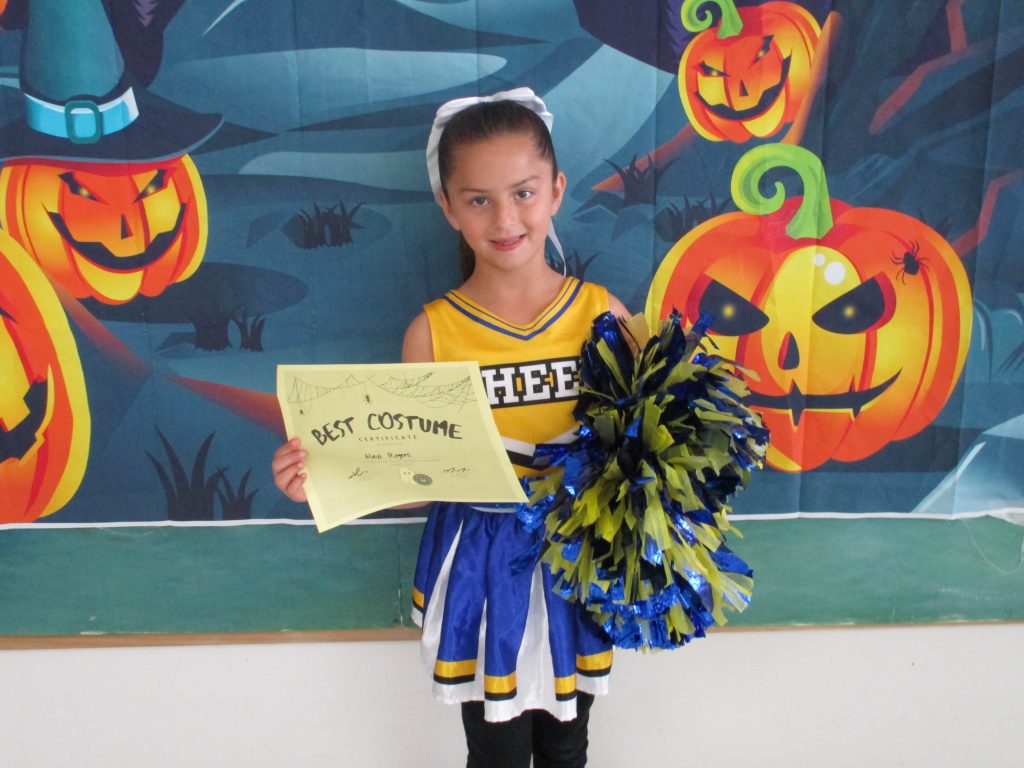 Contest winner for a cheerleader. 