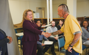 PSSP grad receiving certificate