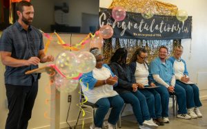 Peer Literacy Program Mentor graduation ceremony at Central California Women's Facility, known as CCWF, in Chowchilla, California.