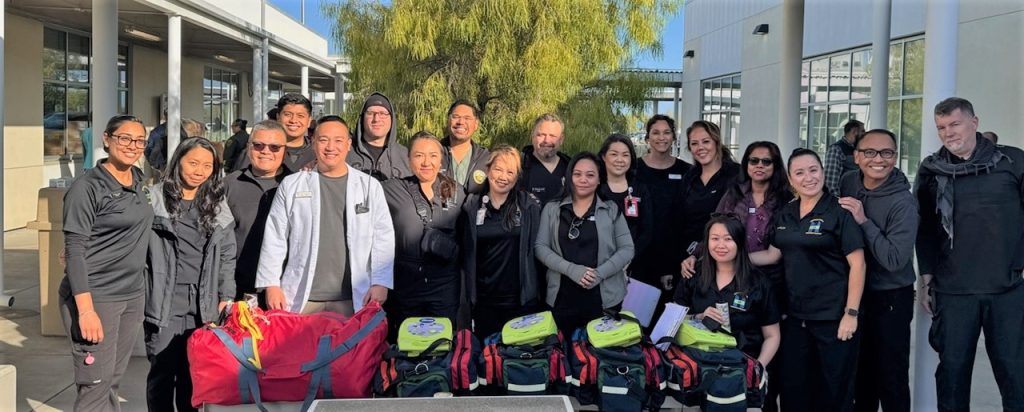Emergency Medical Response Program at CHCF during the mass casualty training.