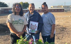 Farm-to-table initiative at CIW with Land Together with two incarcerated people.