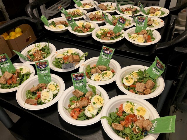 Salads for PIP patients at California Institution for Women (CIW).