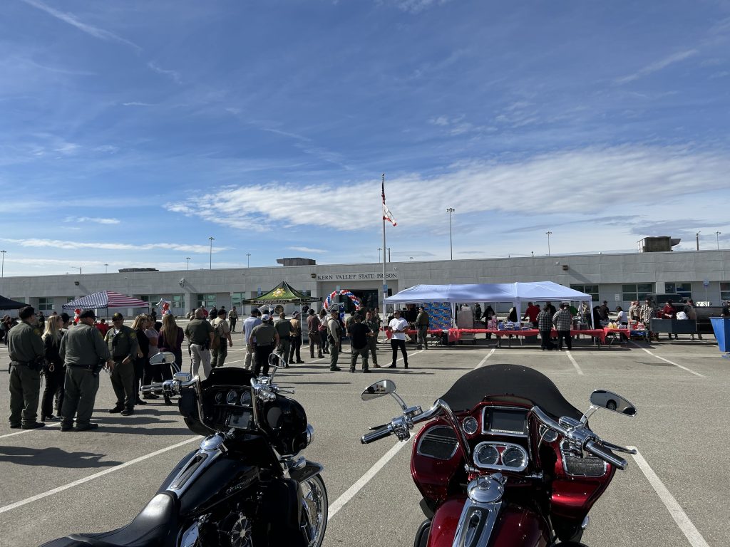 KVSP line waiting to be served lunch.