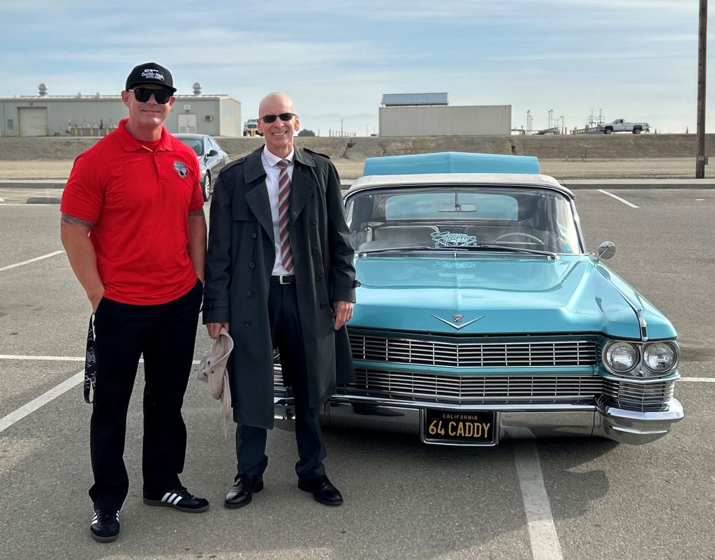 Warden Pat Horn and CEO Fred Beyerlein at the Car Show