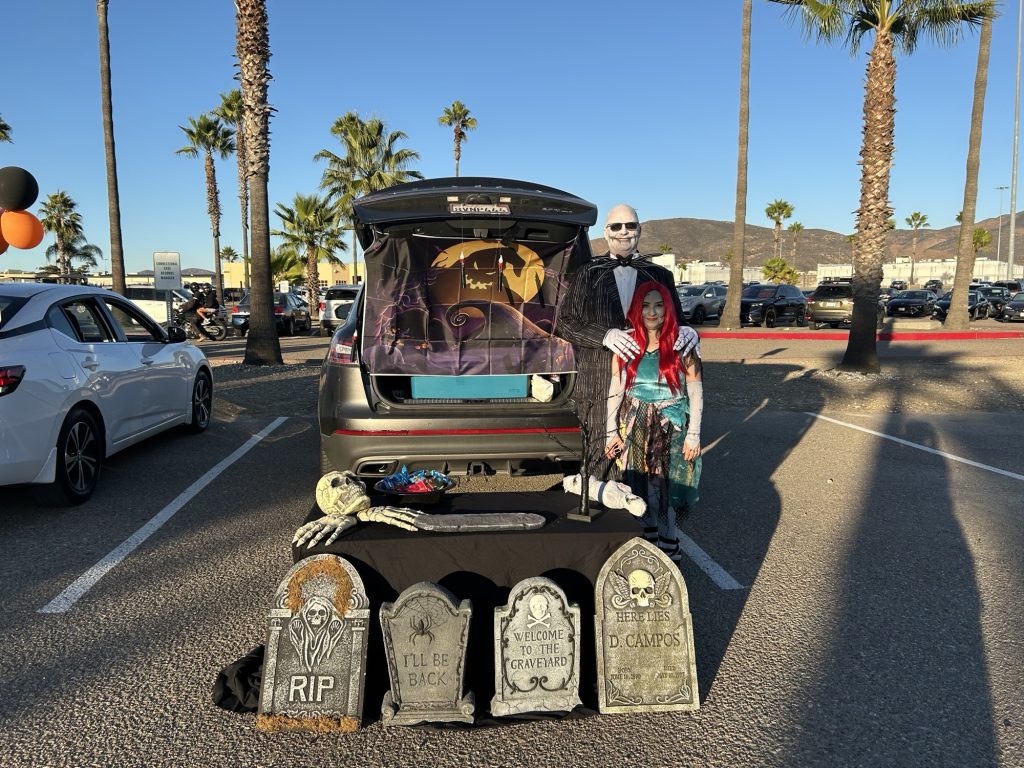 Graveyard trunk or treat vehicle
