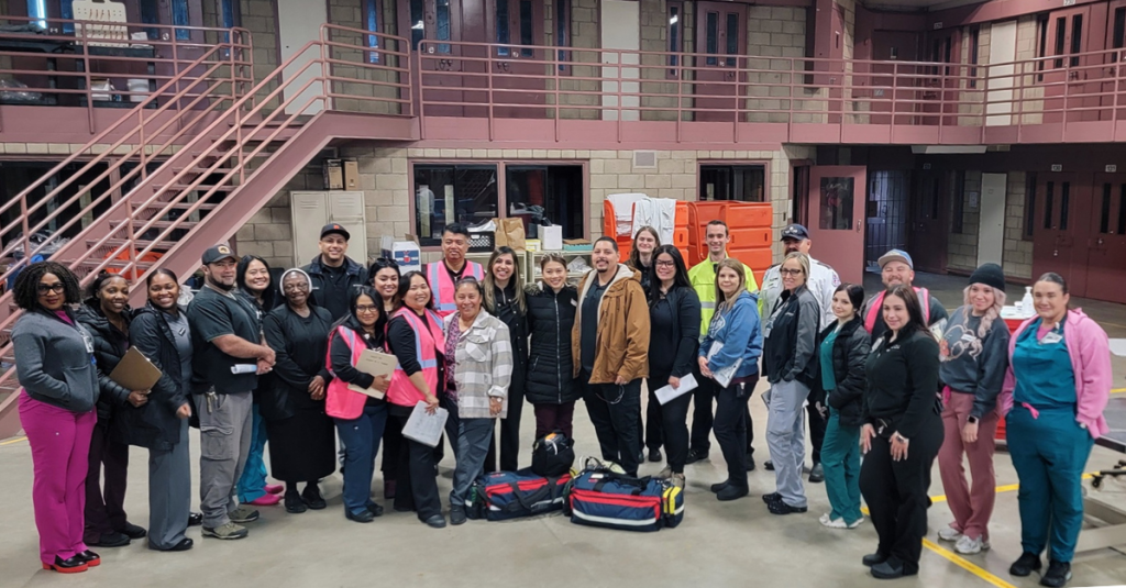 Mental health and medical staff also participated in the training at Valley State Prison.