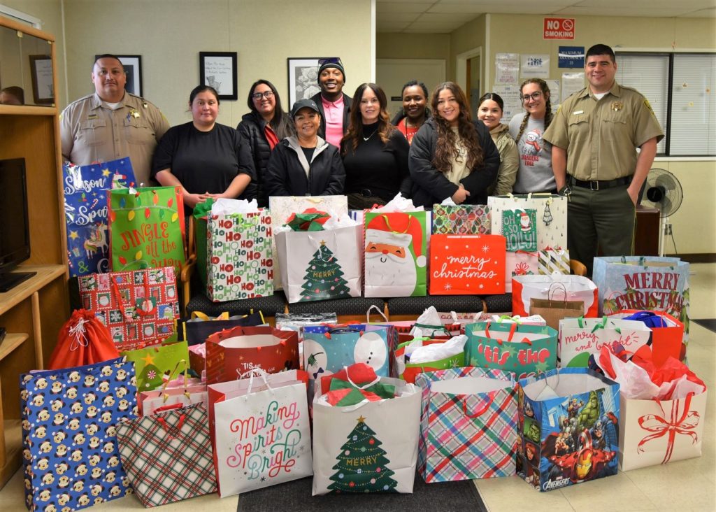 Gifts gathered at Avenal State Prison.