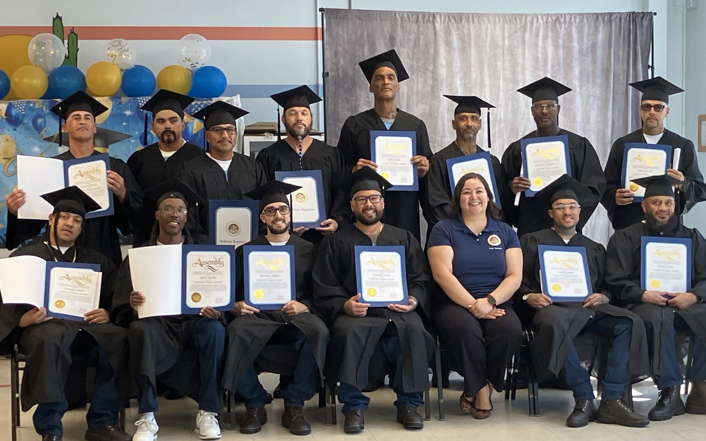 PSSP graduates at Calipatria State Prison.