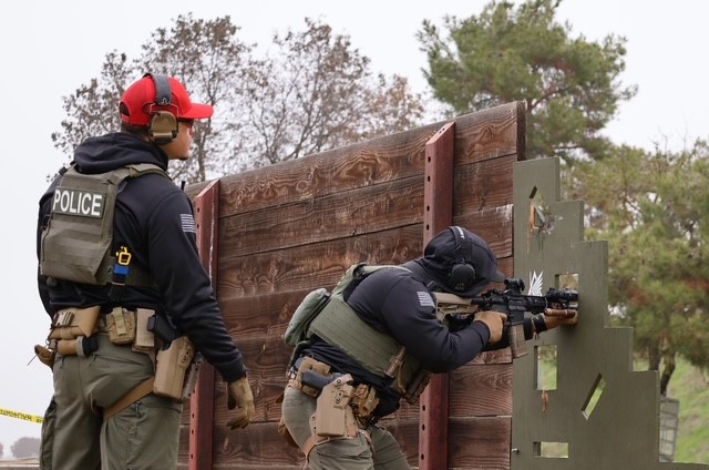 Target practice with CRT members.